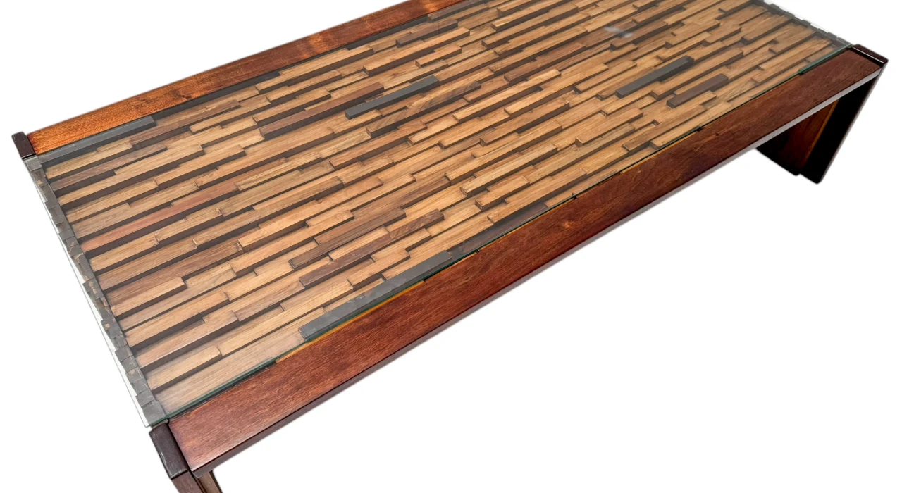 Mid-Century Modern Brutalist Folding Coffee Table by Percifal Lafer, 1960s